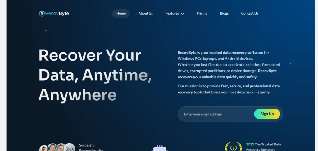 Recover Files Using Recovbyte Data Recovery Software